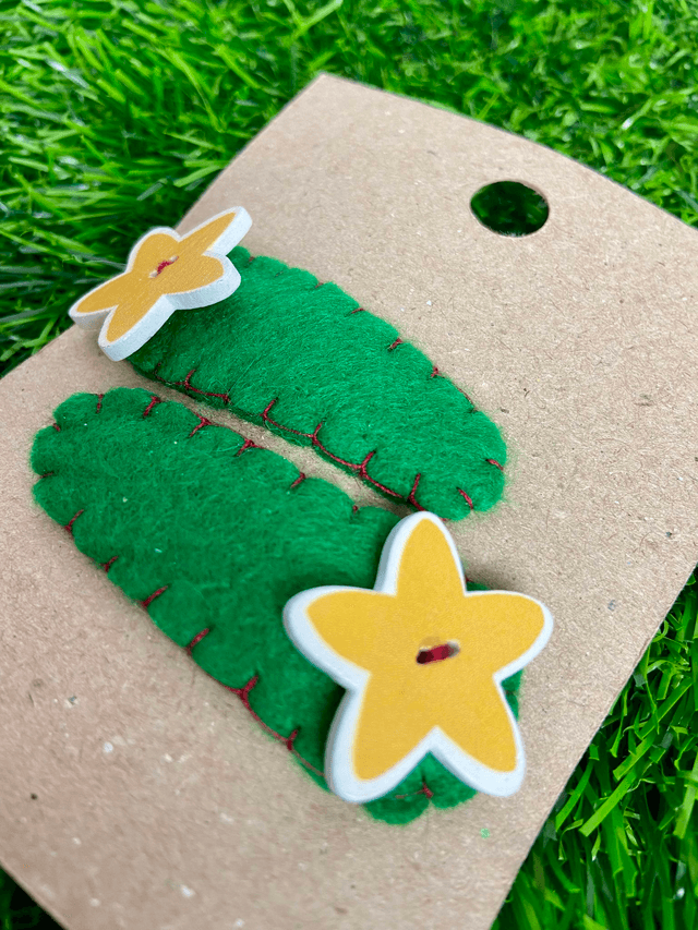 Hair clips.